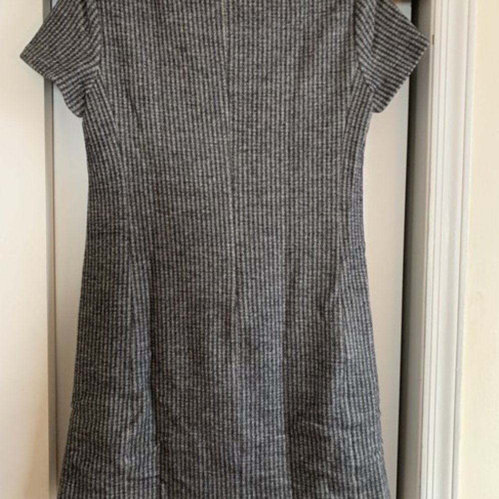 Theory Wool Shift Dress with Pockets - Picture 4 of 5